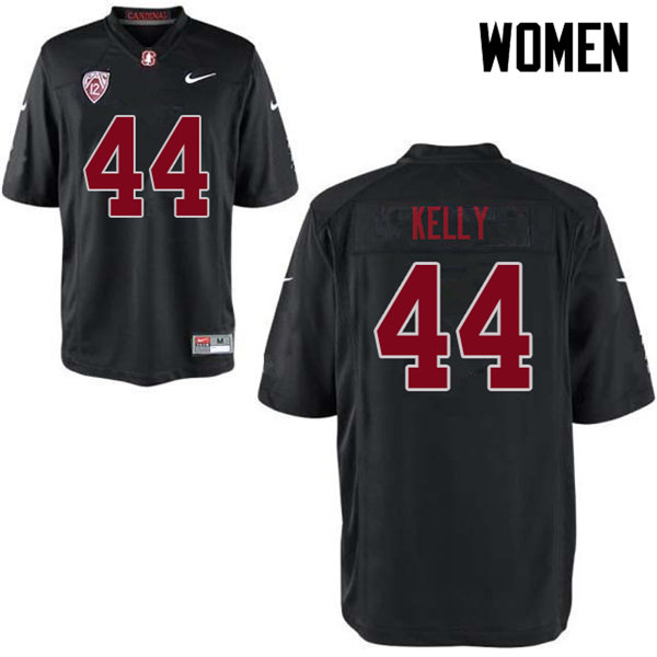 Women #44 Caleb Kelly Stanford Cardinal College Football Jerseys Sale-Black - Click Image to Close